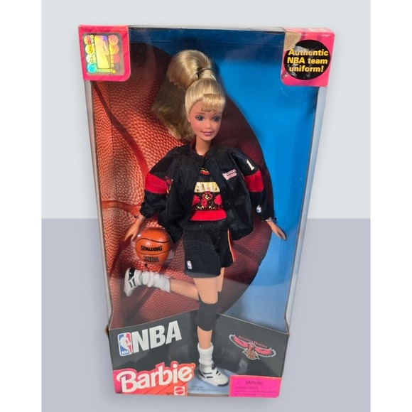 Vintage Barbie NBA Atlanta Hawks Basketball‎ Collectible 1998 Mattel 20734 - Picture 1 of 7